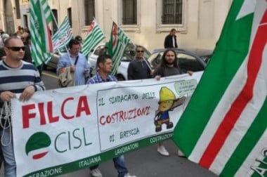 La Filca Cisl di Brescia nel corteo del Primo Maggio 2011