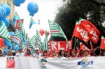 manifestazione unitaria cgil cisl uil