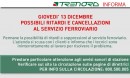 il messaggio che anche questa mattina apre la pagina web di trenord