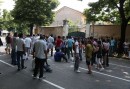 protesta degli immigrati in via lupi di toscana