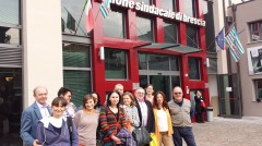 la delegazione polacca con i dirigenti della cisl di brescia