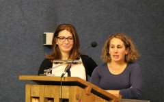 L'intervento al convegno di Nadia ed Elena Fanchini