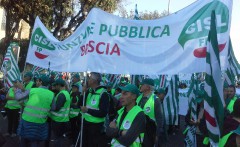 alla partenza del corteo
