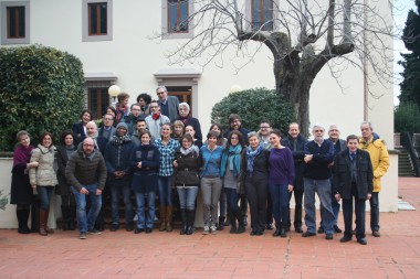 il gruppo dei 15 con la commissione d'esame, i tutor e la segreteria regionale dei pensionati cisl