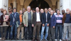 presidio piazza Loggia per i morti nel mediterraneo