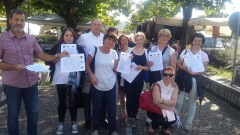 Volantinaggio a Gussago (Bs) per i licenziamneti del Richiedei