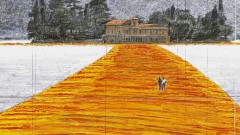 uno dei disegni di Cristo per The Floating Piers