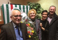 da sinistra: Guido Lazzaroni, Luisa Treccani, Renata Bressanelli, Attilio Boldini
