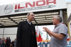 Il vescovo di Treviso incontra gli operai della Ilnor